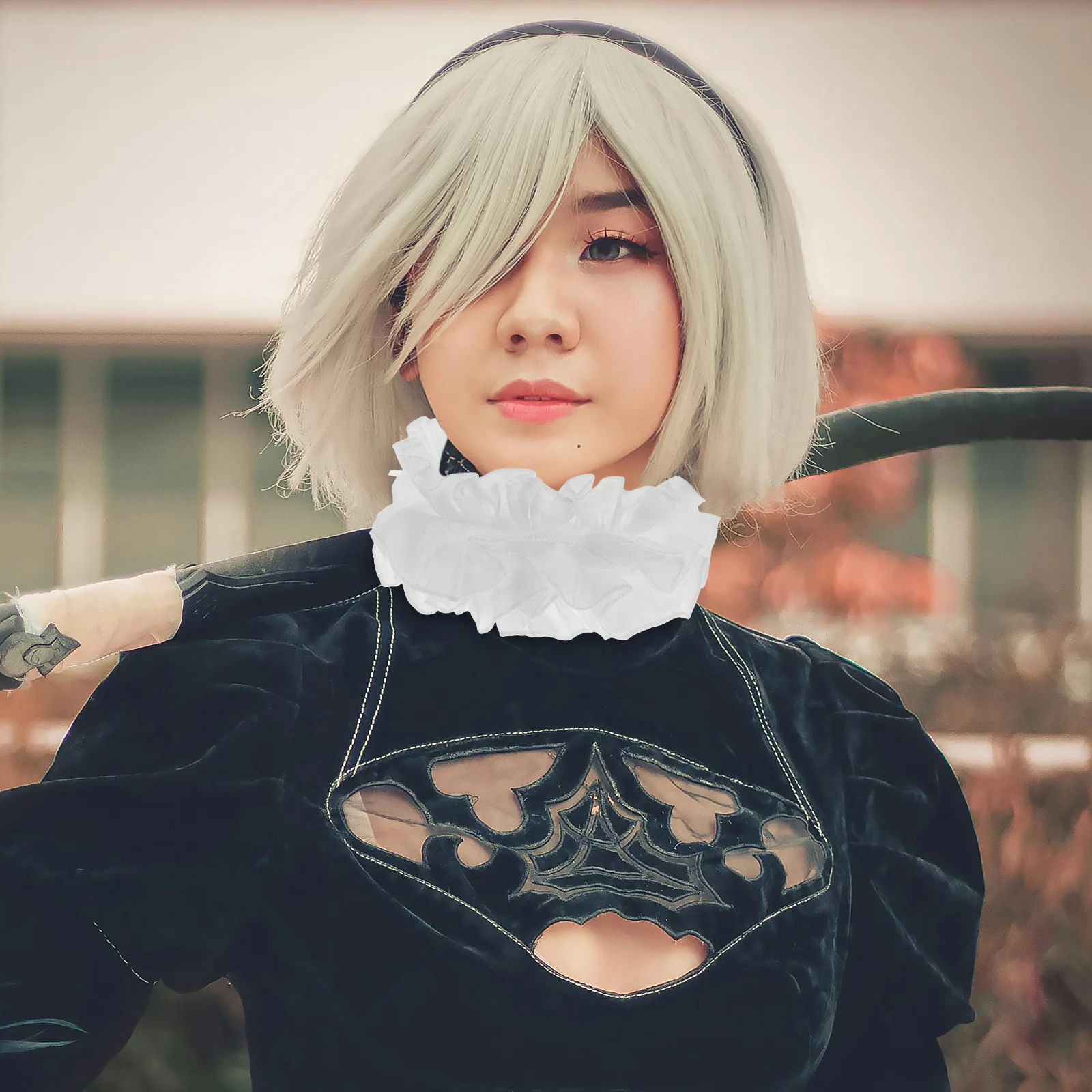 Chiffon Ruffled Fake Collar For Women Detachable Neck Ruff Costume Party Photography Prop Decorative Collar Accessory
Chiffon Ruffled Fake Collar For Women Detachable Neck Ruff Costume Party Photography Prop Decorative Collar Accessory