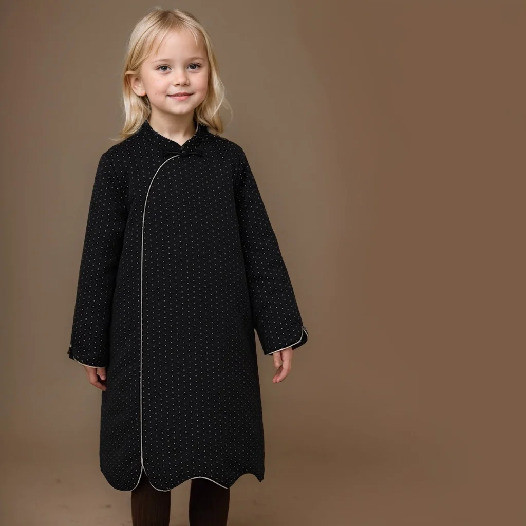 Girls Coat Winter New Childrens Wear Korean Style Baby Girl Foreign Style Black Polka Dots Cotton Cotton Skirt Casual Simple
Girls Coat Winter New Childrens Wear Korean Style Baby Girl Foreign Style Black Polka Dots Cotton Cotton Skirt Casual Simple