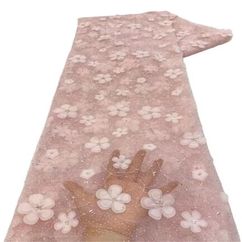 Green Luxury Beaded Lace 3d Sequins African Lace Fabric 2023 Pink High Quality Nigerian Net Lace Fabric for Evening Dress
Green Luxury Beaded Lace 3d Sequins African Lace Fabric 2023 Pink High Quality Nigerian Net Lace Fabric for Evening Dress