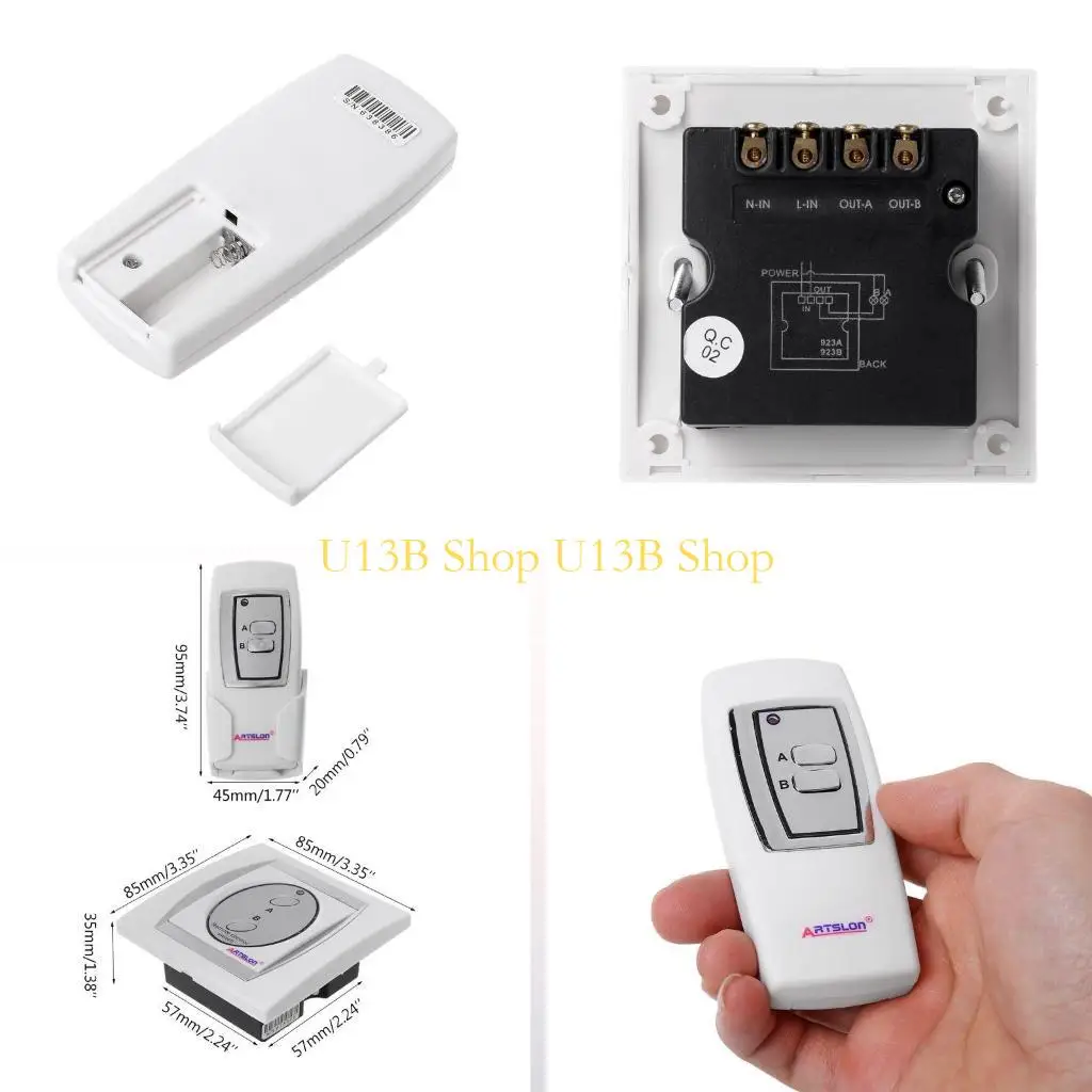 U13B for Smart Light WiFi Switch Remote Controller Home Automation Control 220V 2 Cha
U13B for Smart Light WiFi Switch Remote Controller Home Automation Control 220V 2 Cha