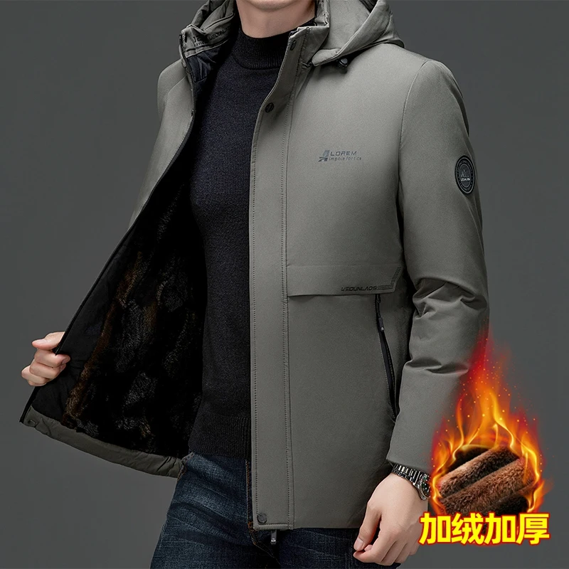 Men's Fleece Clothing Top Quality New Fashion Brand Hooded Casual Fashion Long Thicken Outwear Parkas Winter Windbreaker Coats
Men's Fleece Clothing Top Quality New Fashion Brand Hooded Casual Fashion Long Thicken Outwear Parkas Winter Windbreaker Coats