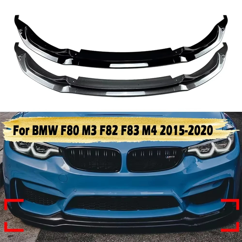 Car Front Bumper Lip Splitter Diffuser Spoiler Lower Body Kit For BMW 3 Series M3 F80 4 Series M4 F82 F83 2015-2020 Accessories
Car Front Bumper Lip Splitter Diffuser Spoiler Lower Body Kit For BMW 3 Series M3 F80 4 Series M4 F82 F83 2015-2020 Accessories