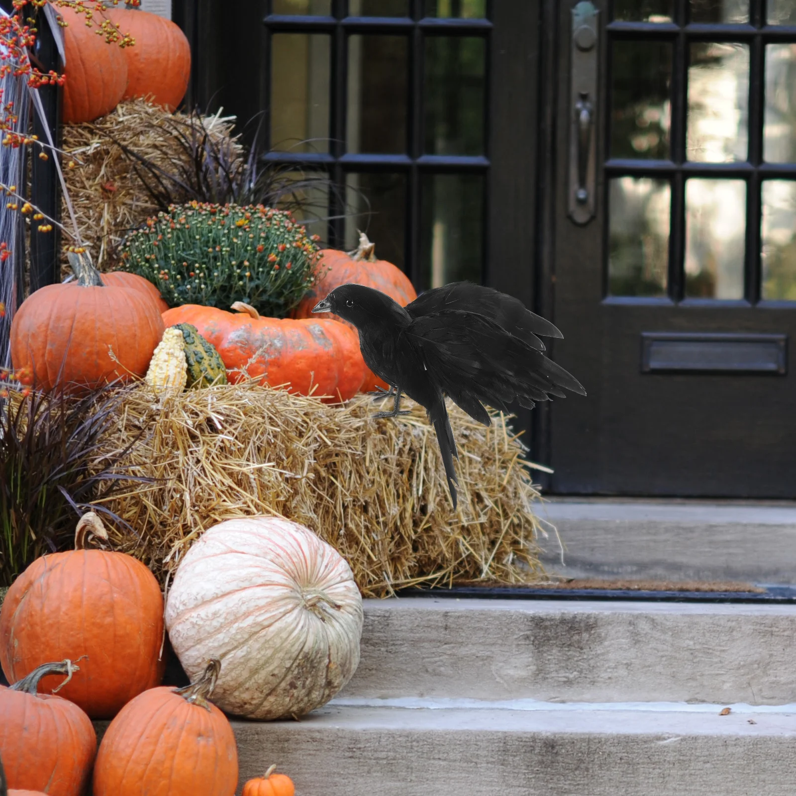 Lifelike Black Crow Halloween Decoration Wooden Goose Plume Spooky Prop Haunted House Photo Accessory Raven Decor
Lifelike Black Crow Halloween Decoration Wooden Goose Plume Spooky Prop Haunted House Photo Accessory Raven Decor