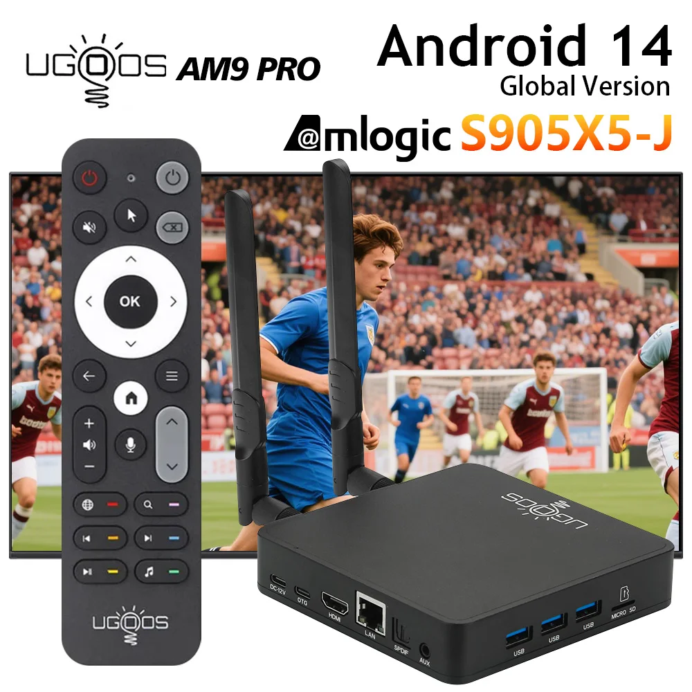 UGOOS AM9 Pro Amlogic S905X5-J Android 14 LPDDR5 4G 64G Смарт ТВ-приставка с поддержкой AI-SR 4K WiFi6 BT5.2 1000M (обновление с AM9)
UGOOS AM9 Pro Amlogic S905X5-J Android 14 LPDDR5 4G 64G Смарт ТВ-приставка с поддержкой AI-SR 4K WiFi6 BT5.2 1000M (обновление с AM9)