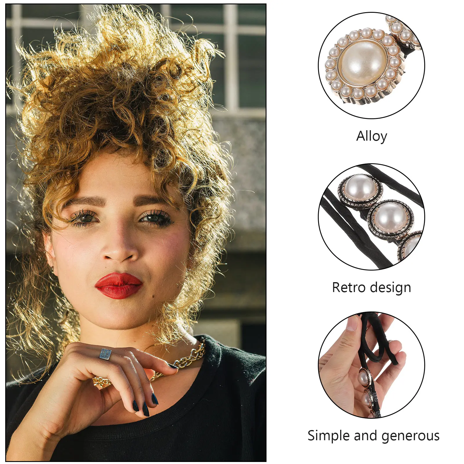 2 Pcs Pearl Hair Curler Styling Accessories Bun for Women Tool Style 
2 Pcs Pearl Hair Curler Styling Accessories Bun for Women Tool Style