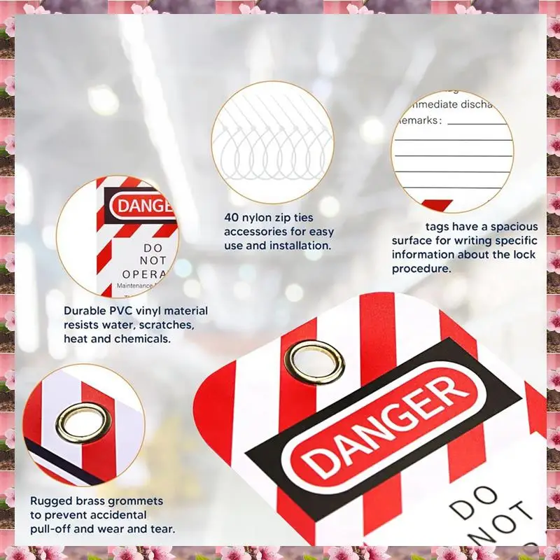 2025 Lockout Tagout Tags Tear & Water Resistant Loto Tags 3 X 5.75-Inch, 40 Danger Do Not Operate Tags With 40 Zip Ties Parts,Lo
2025 Lockout Tagout Tags Tear & Water Resistant Loto Tags 3 X 5.75-Inch, 40 Danger Do Not Operate Tags With 40 Zip Ties Parts,Lo