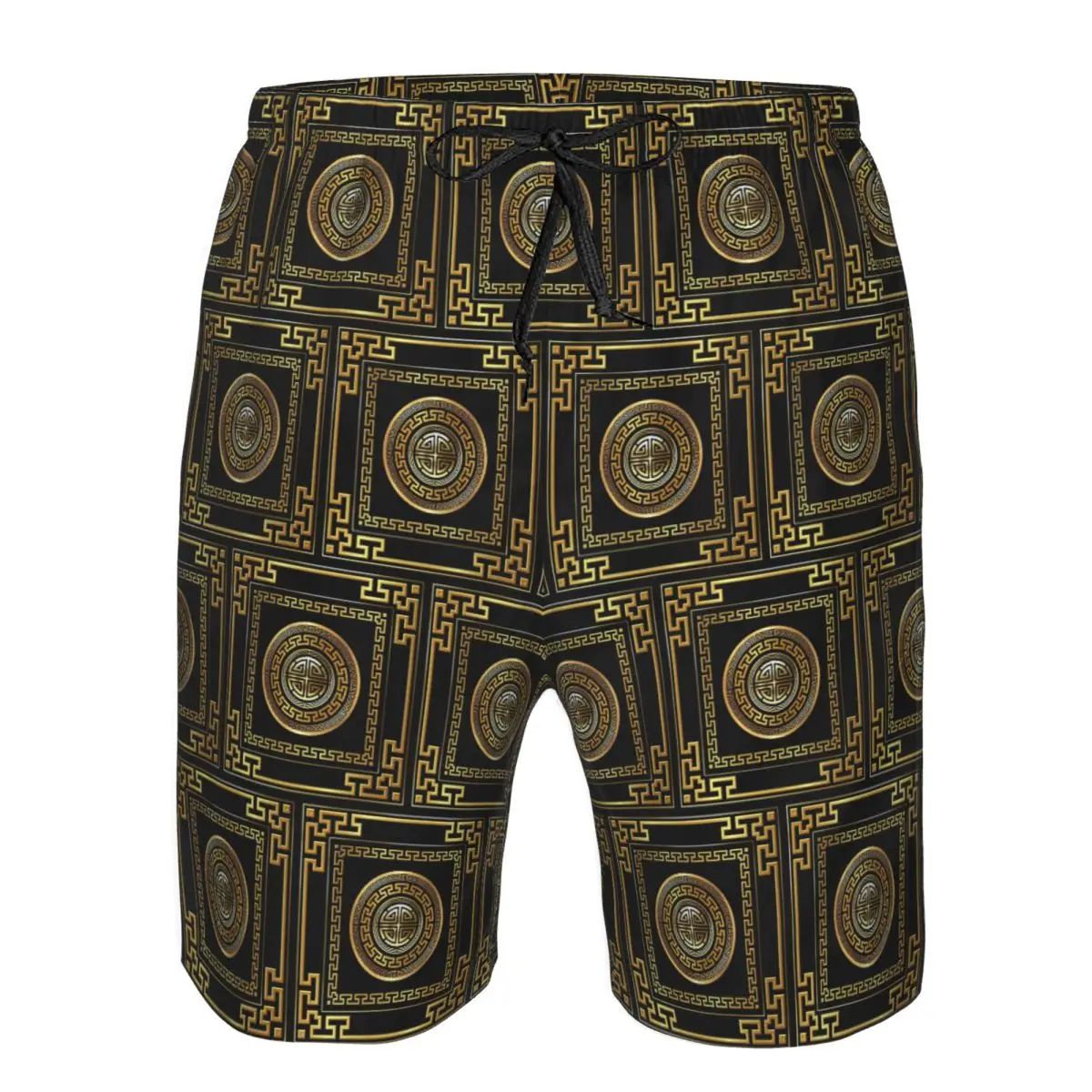 Greek Key Meander Black Gold Large Trunks Beach Board Shorts Casual Quick Dry Swim Summer Men Pants
Greek Key Meander Black Gold Large Trunks Beach Board Shorts Casual Quick Dry Swim Summer Men Pants