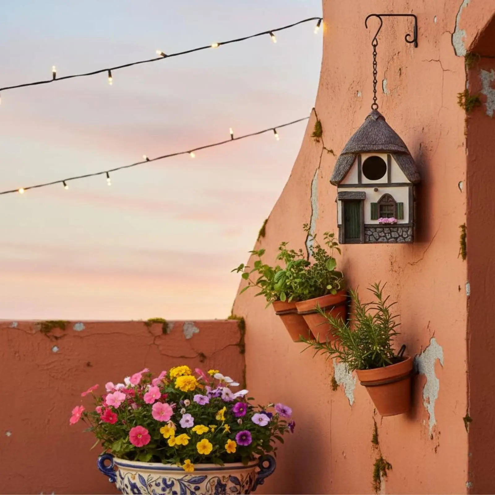 Thatched Roof Birdhouse Weather-Resistant Hanging Birdhouse Garden Decor Waterproof Nesting Box Long-Lasting for Outdoor
Thatched Roof Birdhouse Weather-Resistant Hanging Birdhouse Garden Decor Waterproof Nesting Box Long-Lasting for Outdoor