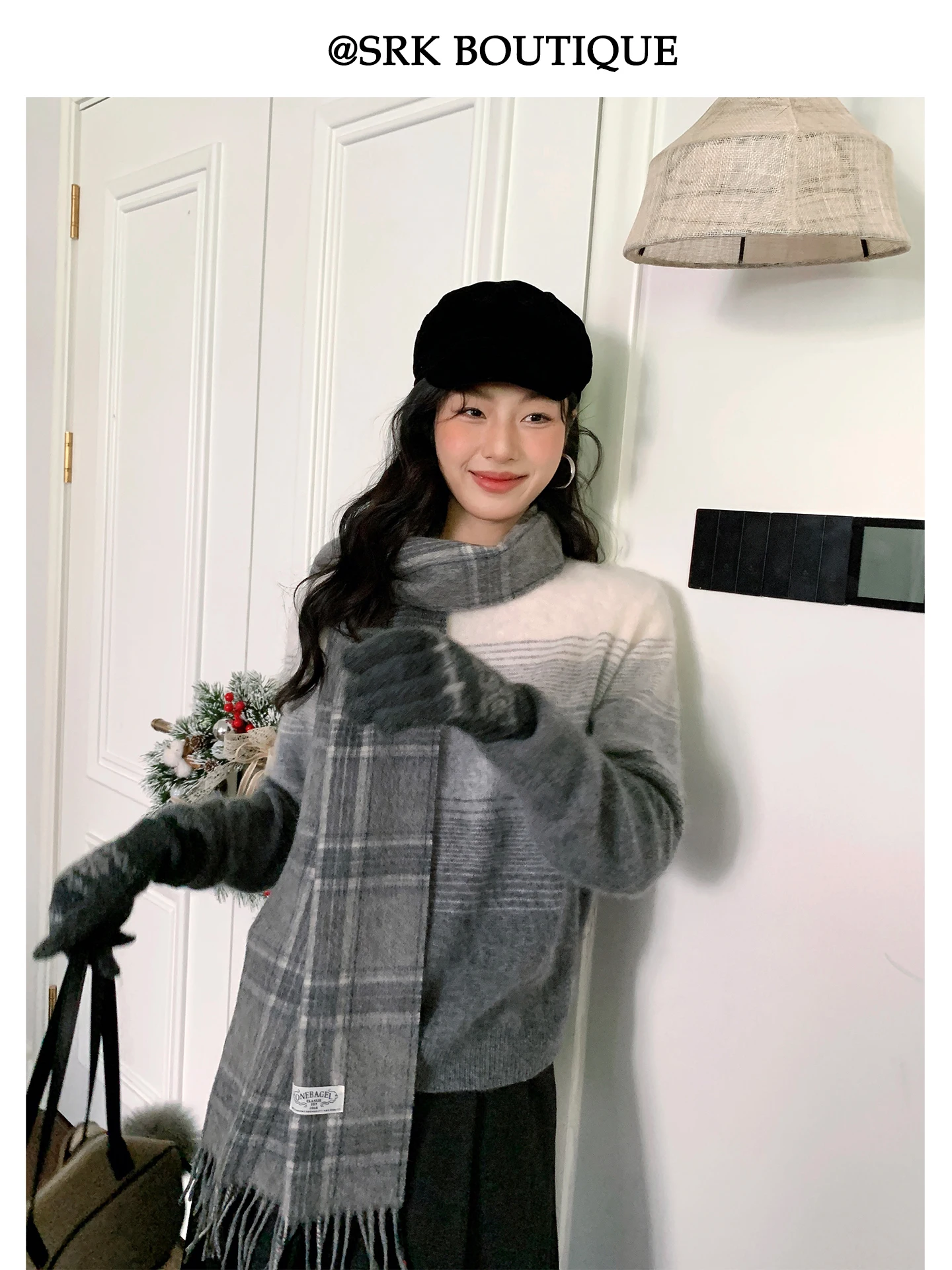 Женский вязаный свитер SRK Fashion Gradient с круглым вырезом, 100% шерсть, свободный крой, высокое качество, мягкий и комфортный топ
Женский вязаный свитер SRK Fashion Gradient с круглым вырезом, 100% шерсть, свободный крой, высокое качество, мягкий и комфортный топ