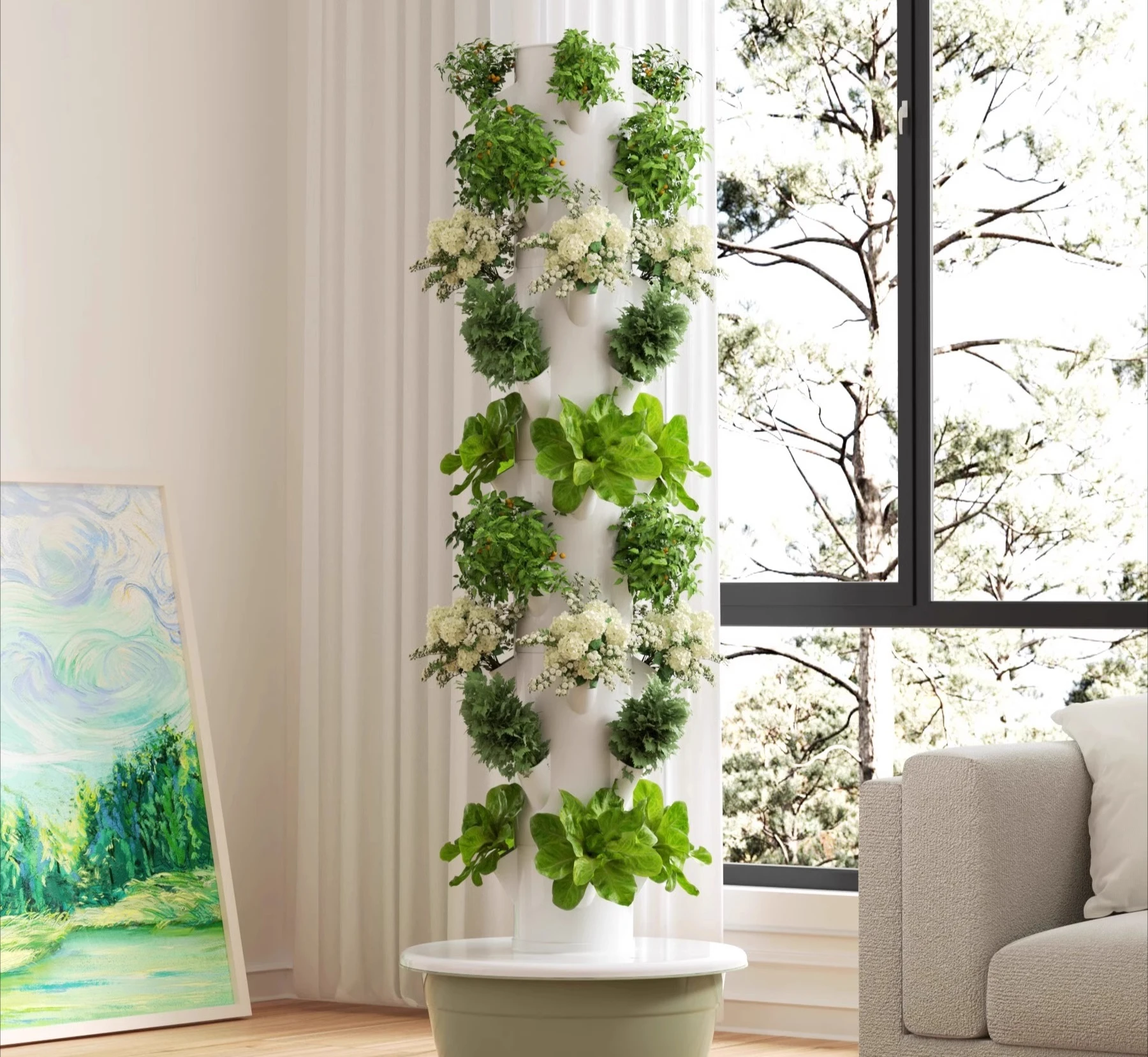 Balcony Soilless Cultivation Vegetable Equipment Three-dimensional Hydroponic Vegetable Planter Home Indoor Hydroponic Planter H
Balcony Soilless Cultivation Vegetable Equipment Three-dimensional Hydroponic Vegetable Planter Home Indoor Hydroponic Planter H