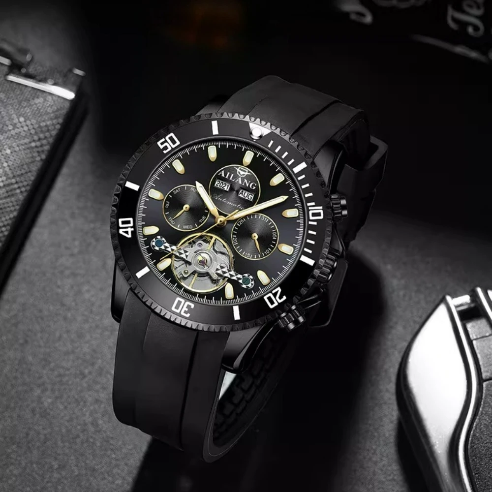 AILANG Green Diver Automatic Mechanical Watch Men - Luxury Waterproof Luminous Tourbillon Multifunctional Wristwatch Men's
AILANG Green Diver Automatic Mechanical Watch Men - Luxury Waterproof Luminous Tourbillon Multifunctional Wristwatch Men's