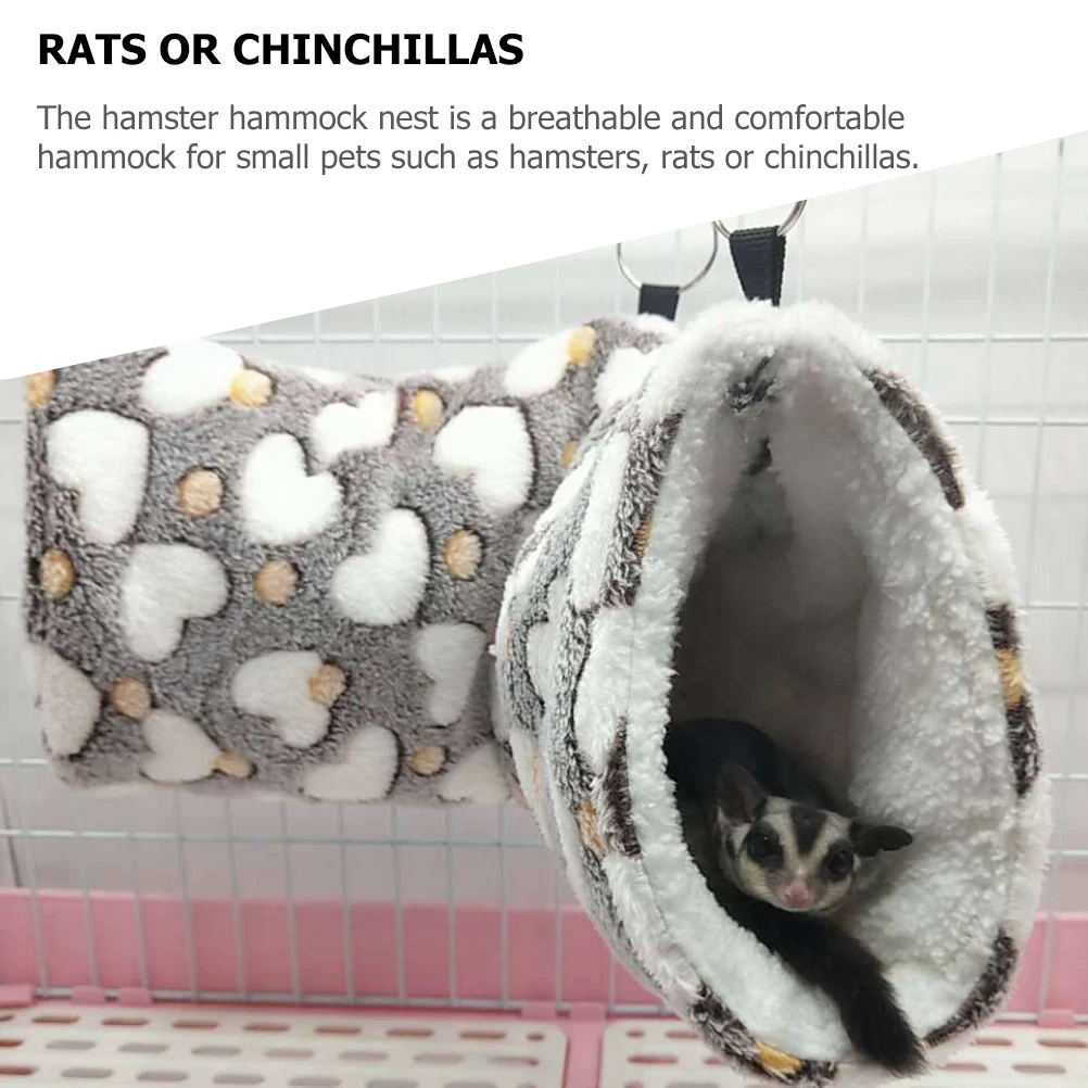 Cotton Nest Hammock for Pets Soft Fleece Guinea Pig Snuggle Sack Coffee Warm Bed Four Seasons Chinchilla Squirrel Resting
Cotton Nest Hammock for Pets Soft Fleece Guinea Pig Snuggle Sack Coffee Warm Bed Four Seasons Chinchilla Squirrel Resting