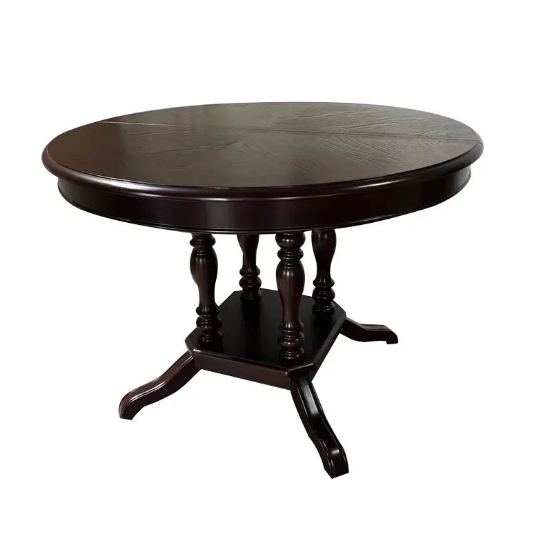 French antique folding dining table American solid wood walnut retractable dining table and chairs
French antique folding dining table American solid wood walnut retractable dining table and chairs
