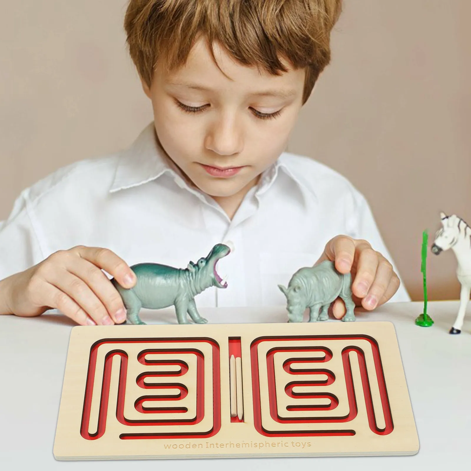 1Set Interhemispheric Wooden Educational Plaything for Coordination Development Early Cognitive Training Game
1Set Interhemispheric Wooden Educational Plaything for Coordination Development Early Cognitive Training Game