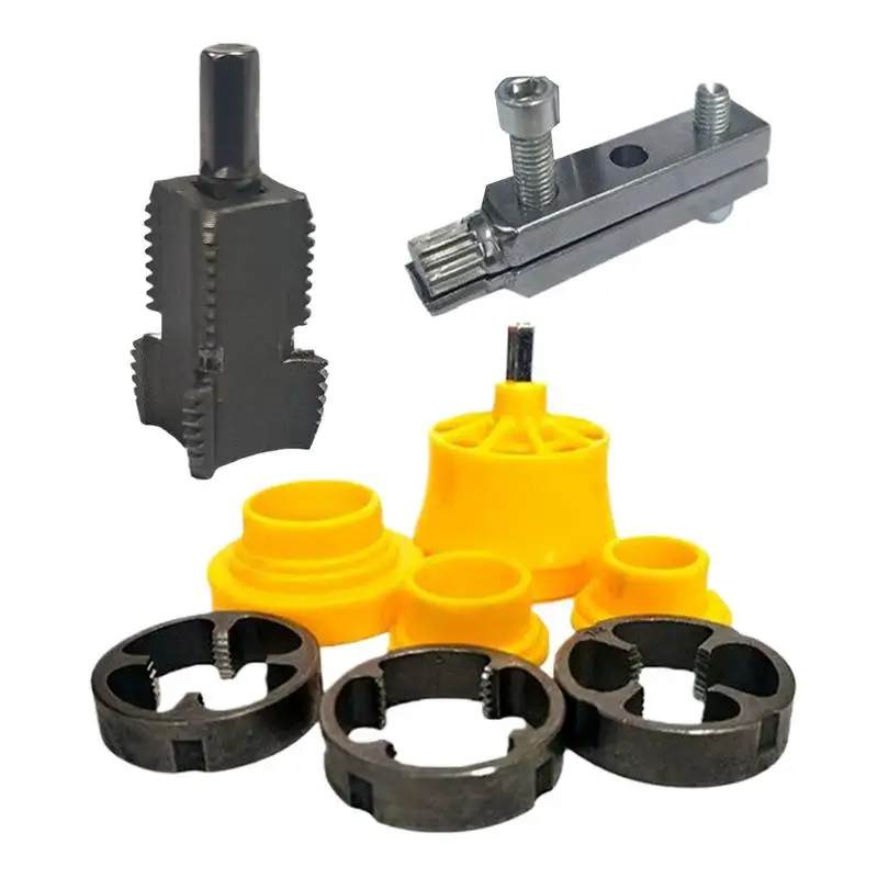 Pipe Thread Maker Tool PVC Threader Set Internal External Cutter Tap Die Set Hand Tool Professional Plumbing Repair Outdoor Home
Pipe Thread Maker Tool PVC Threader Set Internal External Cutter Tap Die Set Hand Tool Professional Plumbing Repair Outdoor Home