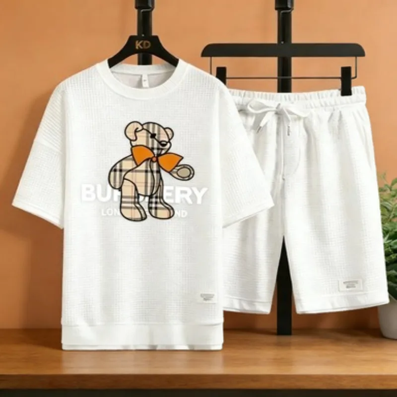 Streetwear Waffle Tracksuit Men Sunglasses Bear & Skateboard Print T-Shirt And Shorts Set Fashion Outfit 2026
Streetwear Waffle Tracksuit Men Sunglasses Bear & Skateboard Print T-Shirt And Shorts Set Fashion Outfit 2026