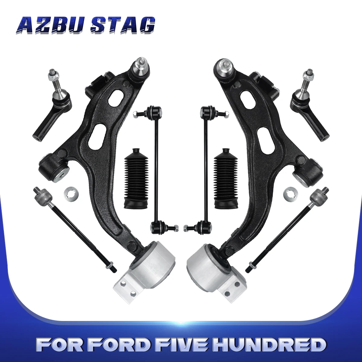 AzbuStag 10Pcs Front Lower Control Arm Tie Rod Link Boot Suspension for FORD FIVE HUNDRED FREESTYLE MERCURY MONTEGO 2005-2007
AzbuStag 10Pcs Front Lower Control Arm Tie Rod Link Boot Suspension for FORD FIVE HUNDRED FREESTYLE MERCURY MONTEGO 2005-2007