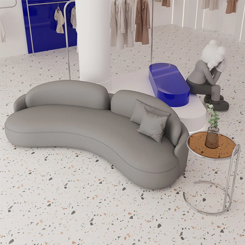 Nordic technology cloth disposable light luxury curved sofa living room small apartment net red designer style beauty salon sofa
Nordic technology cloth disposable light luxury curved sofa living room small apartment net red designer style beauty salon sofa