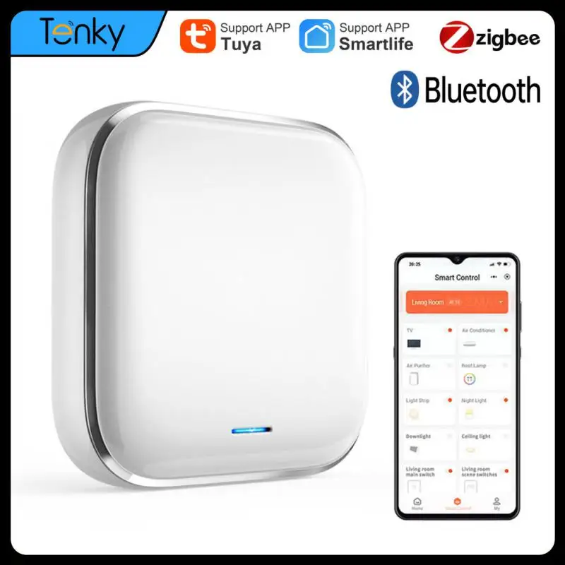 Умный шлюз Tuya ZigBee/BLE, хаб для умного дома, мост, приложение Smart Life, беспроводной пульт дистанционного управления, работает с Alexa Google Home
Умный шлюз Tuya ZigBee/BLE, хаб для умного дома, мост, приложение Smart Life, беспроводной пульт дистанционного управления, работает с Alexa Google Home