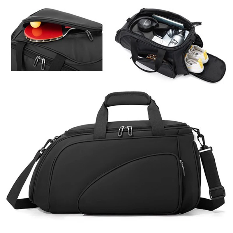 Table Tennis Paddle Bag Gym Bag Travel Bag with Shoe Compartment Wet Dry Separation Compartment Large Capacity for Sports
Table Tennis Paddle Bag Gym Bag Travel Bag with Shoe Compartment Wet Dry Separation Compartment Large Capacity for Sports