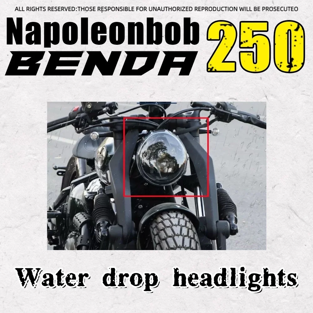 For BENDA Napoleonbob 250 Headlight Assembly Motorcycle Headlight LED Super Bright 70V For BENDA Napoleonbob 250
For BENDA Napoleonbob 250 Headlight Assembly Motorcycle Headlight LED Super Bright 70V For BENDA Napoleonbob 250