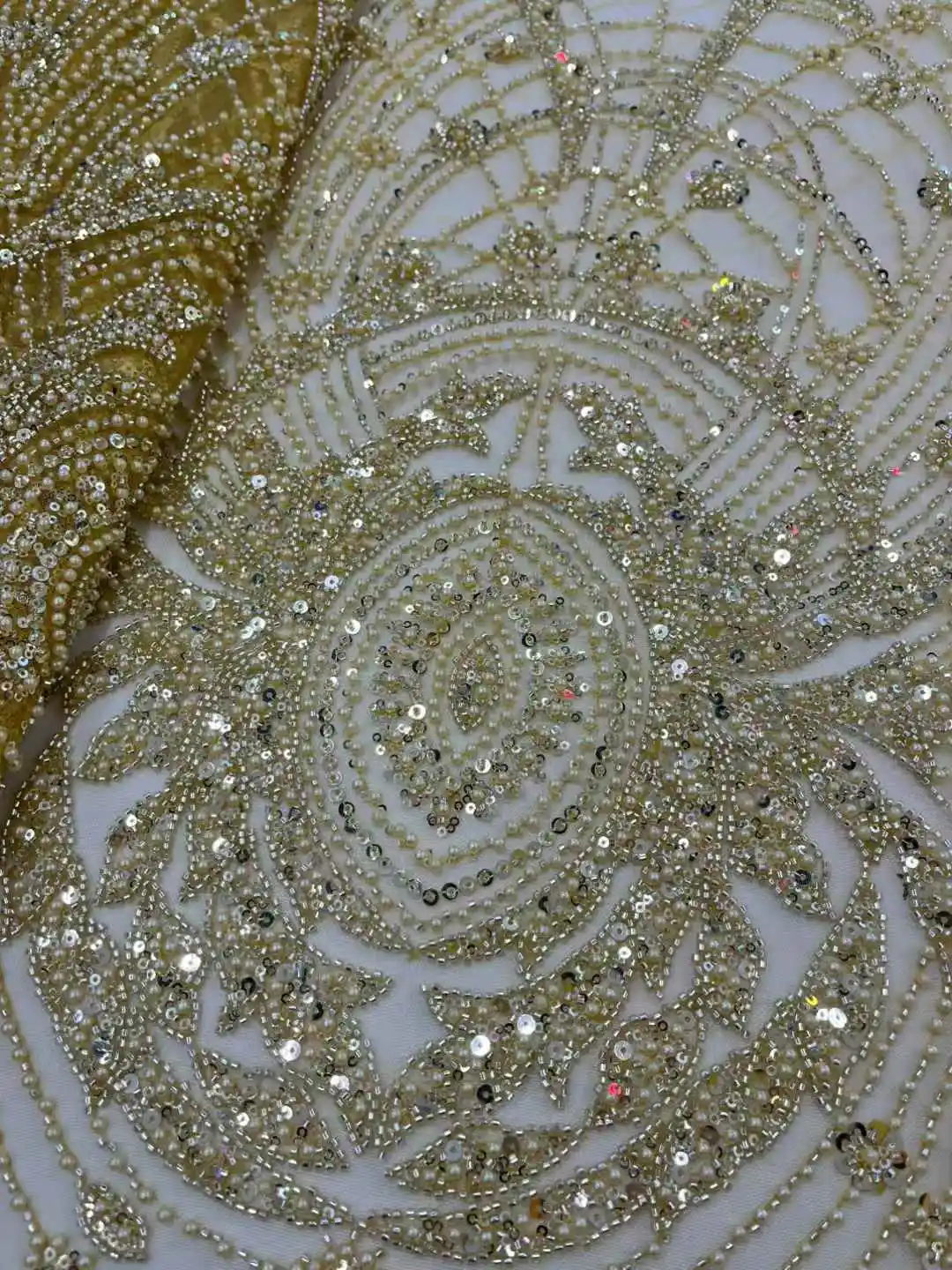 Wholesale High Quality African French Beaded Lace Fabric 2025 Sewing Sequins Embroidery Nigeria Lace Fabric for Party Dresses
Wholesale High Quality African French Beaded Lace Fabric 2025 Sewing Sequins Embroidery Nigeria Lace Fabric for Party Dresses