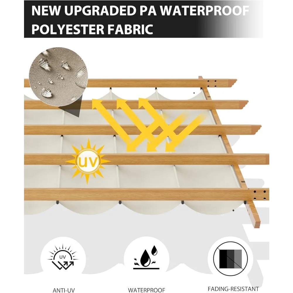 10 x 13 футов, уличная алюминиевая пергола под дерево, сверхмощная выдвижная металлическая пергола для патио с двойным навесом от солнца
10 x 13 футов, уличная алюминиевая пергола под дерево, сверхмощная выдвижная металлическая пергола для патио с двойным навесом от солнца