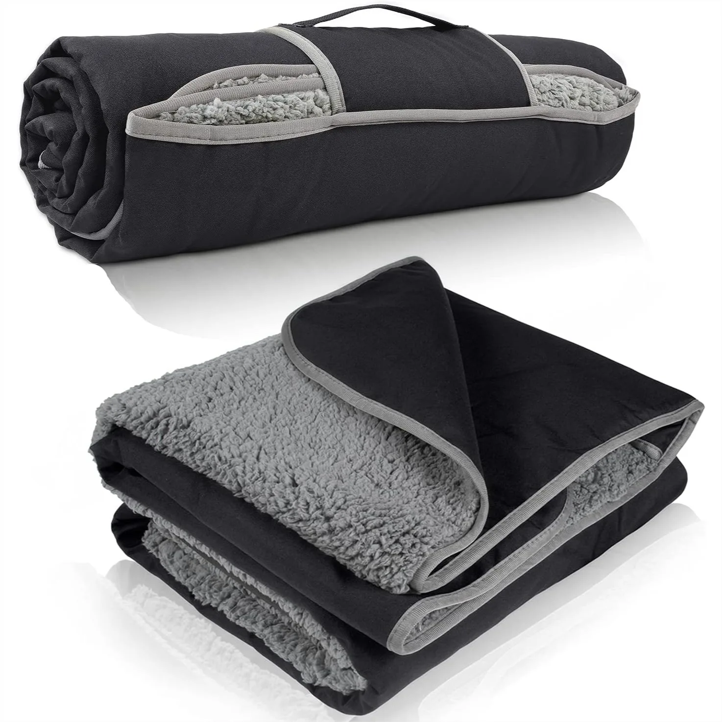 Waterproof Outdoor Blanket with Sherpa Lining, Windproof Triple Layers Warm Comfy Foldable for Camping, Picnic, Beach, Concerts
Waterproof Outdoor Blanket with Sherpa Lining, Windproof Triple Layers Warm Comfy Foldable for Camping, Picnic, Beach, Concerts