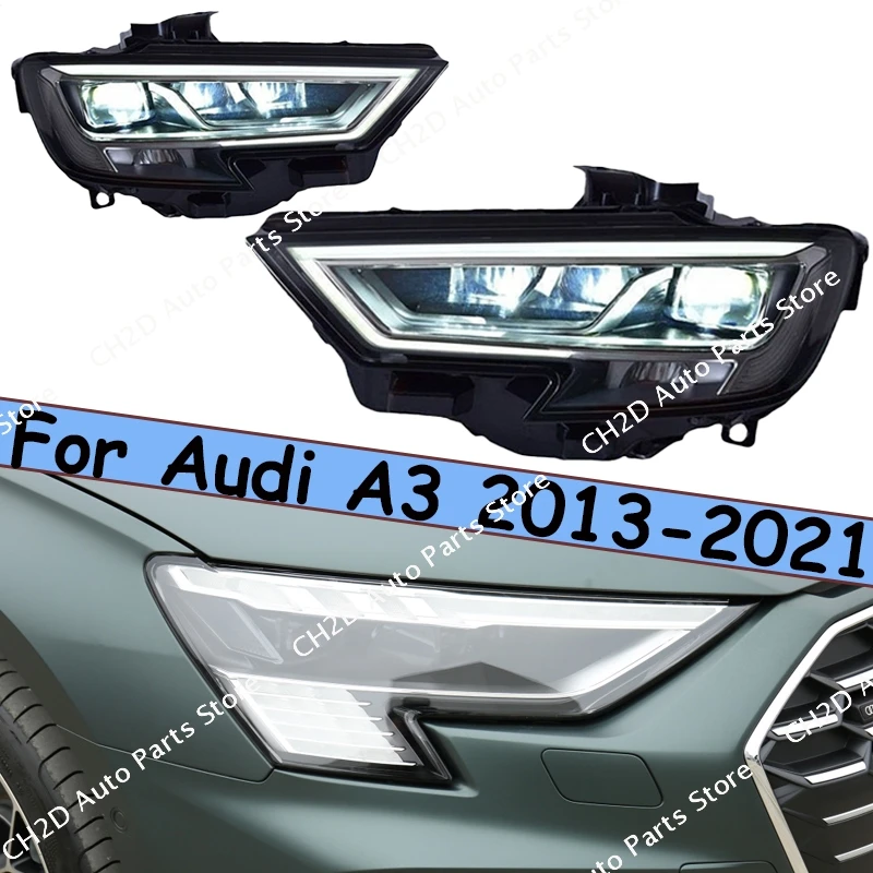 Headlights LED Turn Signal High Beam Angel Eye Projector Lens Near light low beam Audi Auto Parts For Audi A3 2013-2021
Headlights LED Turn Signal High Beam Angel Eye Projector Lens Near light low beam Audi Auto Parts For Audi A3 2013-2021