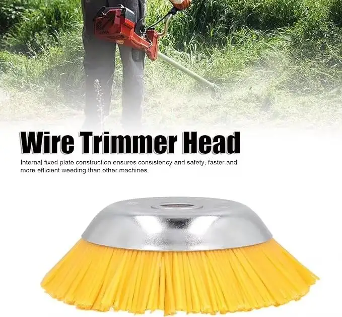 Universal Fit Straight Shaft Trimmer For Lawn Mower 8 Inch Nylon Weed Brush Straw Rope Rotary Rusting Disc Trimmer Head
Universal Fit Straight Shaft Trimmer For Lawn Mower 8 Inch Nylon Weed Brush Straw Rope Rotary Rusting Disc Trimmer Head