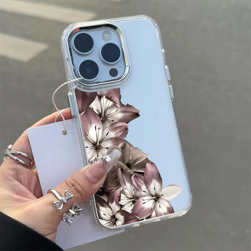 Gray-Purple Lily Trendy Pattern Metal Photo Frame Transparent Phone Case for Samsung Galaxy S26 S25 S24 S23 Ultra Plus FE Cover
Gray-Purple Lily Trendy Pattern Metal Photo Frame Transparent Phone Case for Samsung Galaxy S26 S25 S24 S23 Ultra Plus FE Cover