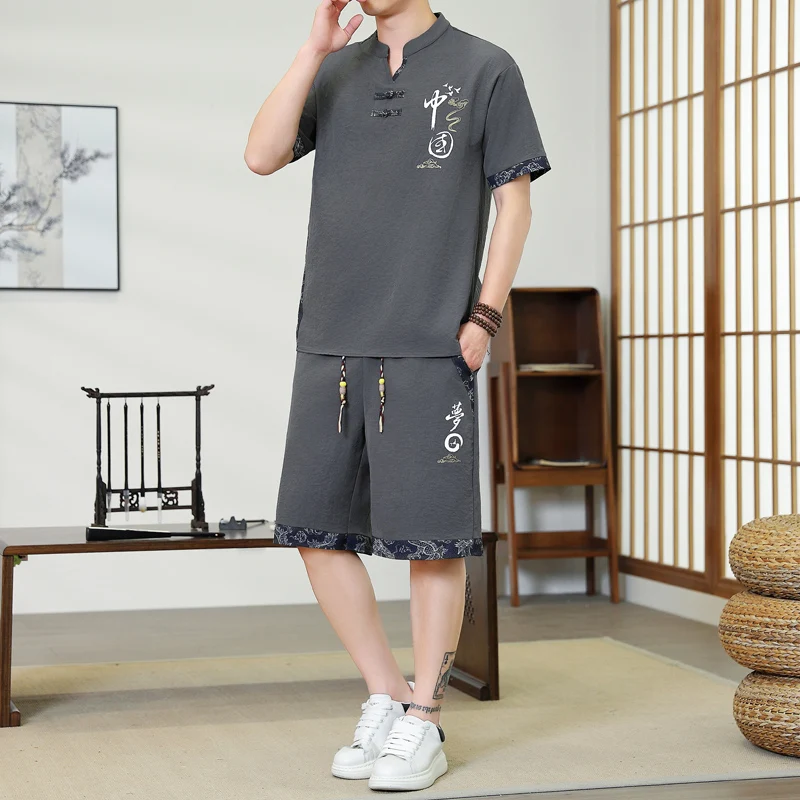 (Shirts + shorts )Men's Casual Sets 2026 summer new style Sportswear Male Fashion Chinese style shirts and trousers M-4XL
(Shirts + shorts )Men's Casual Sets 2026 summer new style Sportswear Male Fashion Chinese style shirts and trousers M-4XL