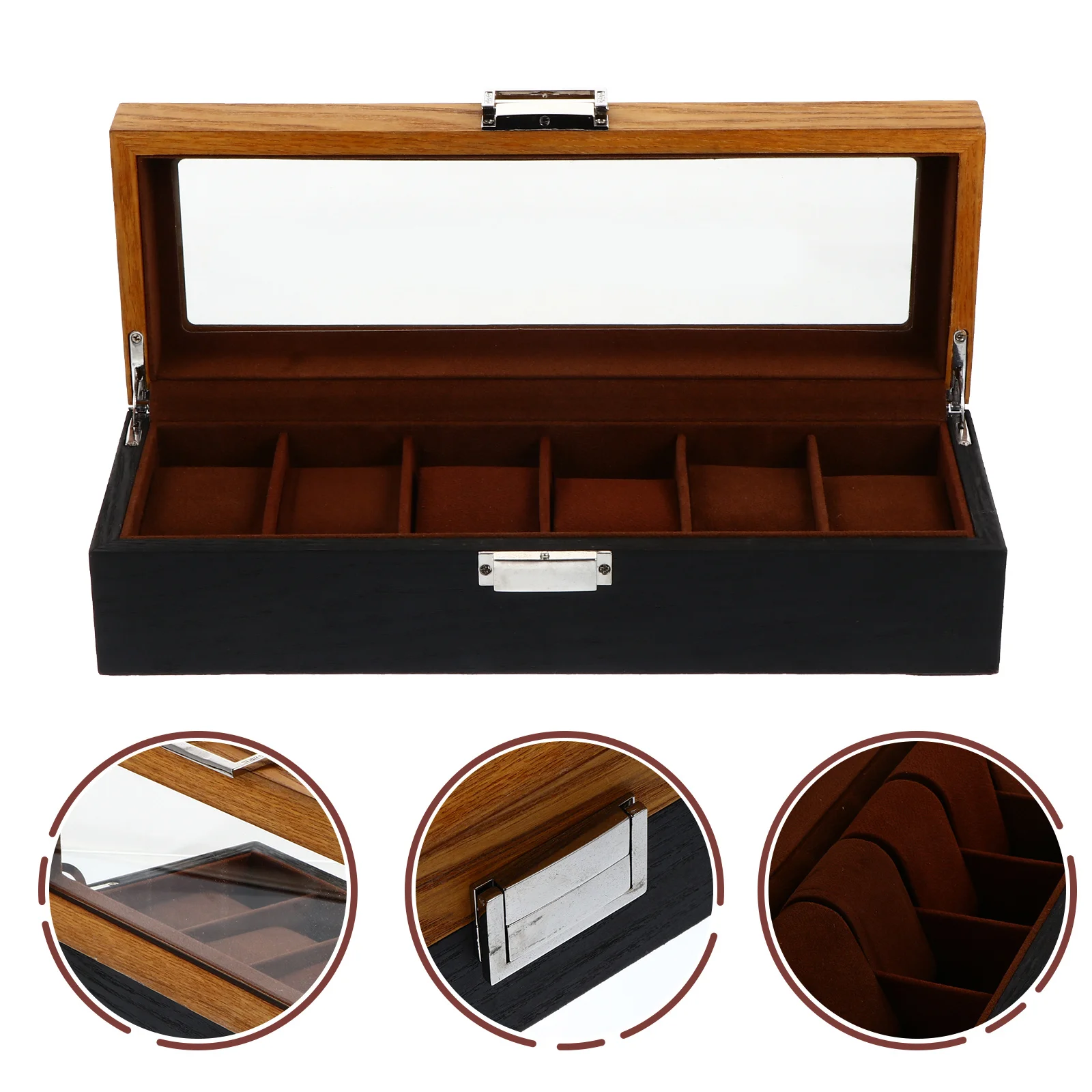 6 Slots Retro Wooden Watch Display Case Buckle Watch Storage Box Jewelry Organizer Gift Packaging Jewelry Case
6 Slots Retro Wooden Watch Display Case Buckle Watch Storage Box Jewelry Organizer Gift Packaging Jewelry Case