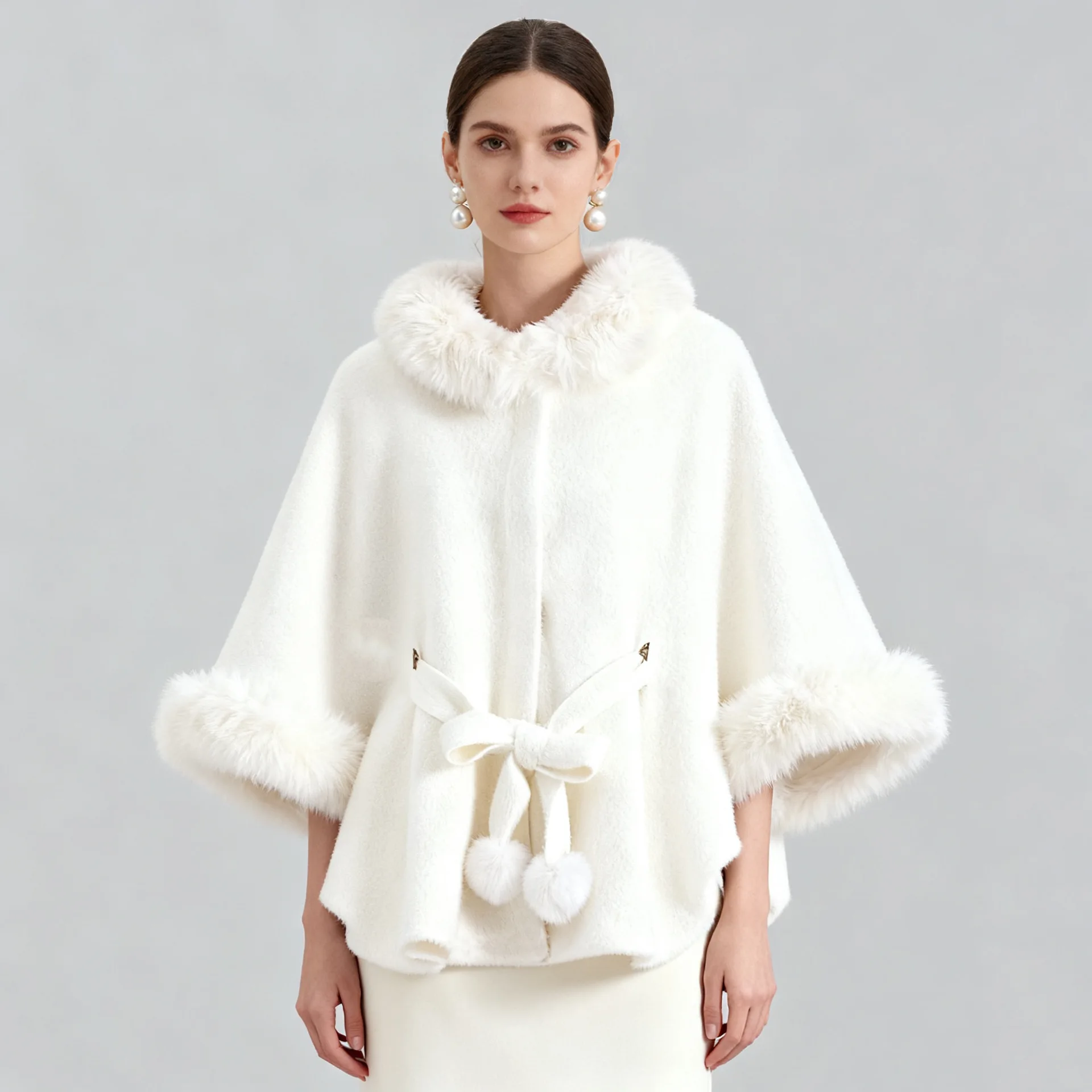 Imitation Mink Fur Waistband Cloak Shawl Fashionable Large Fur Collar Elegant Temperament Stand Collar Jacket Plus Size Cardigan
Imitation Mink Fur Waistband Cloak Shawl Fashionable Large Fur Collar Elegant Temperament Stand Collar Jacket Plus Size Cardigan
