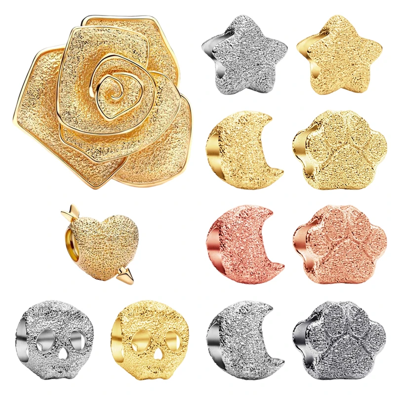 Новая серия Fine Texture Rose in Bloom, большие подвески, мини-бусины с принтом звезды, луны и лапы, подходят для оригинальных браслетов, ювелирные изделия своими руками, подарки
Новая серия Fine Texture Rose in Bloom, большие подвески, мини-бусины с принтом звезды, луны и лапы, подходят для оригинальных браслетов, ювелирные изделия своими руками, подарки