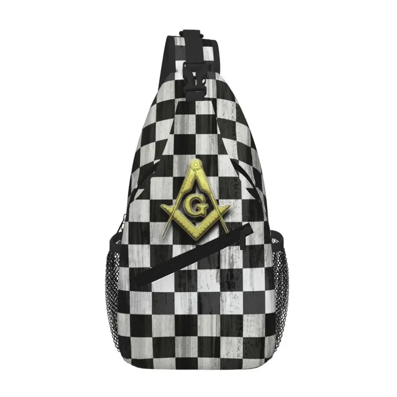 Masonic Freemason Checkered Sling Chest Bag Customized Shoulder Crossbody Backpack for Men Cycling Camping Daypack
Masonic Freemason Checkered Sling Chest Bag Customized Shoulder Crossbody Backpack for Men Cycling Camping Daypack