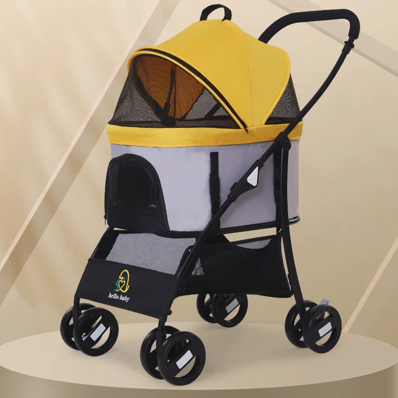 Wholesale Dog Stroller Luxury 4 Wheels Pet Folding Mesh Window Animals Carrier Pet Stroller For Dog
Wholesale Dog Stroller Luxury 4 Wheels Pet Folding Mesh Window Animals Carrier Pet Stroller For Dog