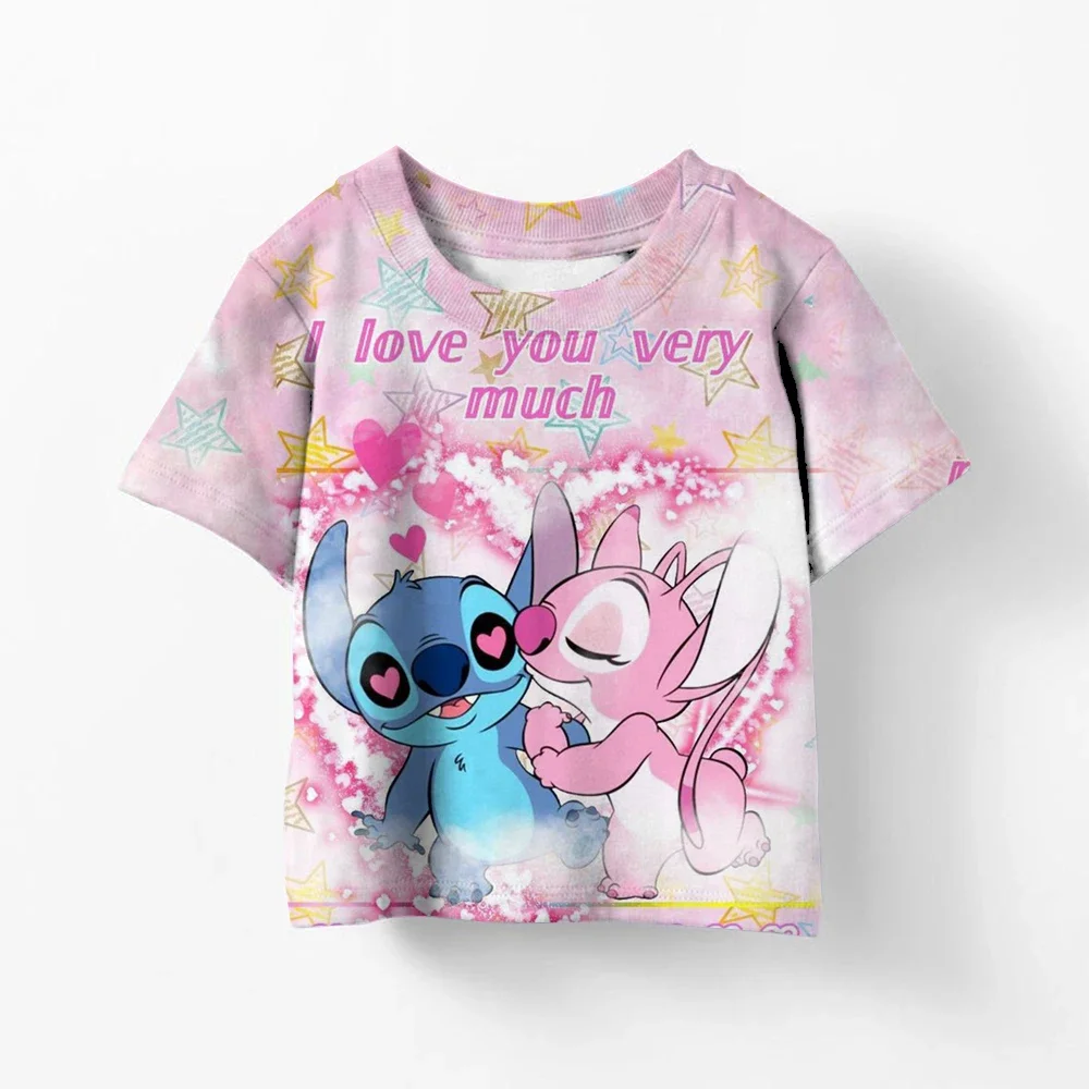 Stitch Print Children T-shirt Summer Clothing Cartoon Fashion Loose Kids Tees Short-sleeved Tops Popular Brand Girls T Shirts
Stitch Print Children T-shirt Summer Clothing Cartoon Fashion Loose Kids Tees Short-sleeved Tops Popular Brand Girls T Shirts