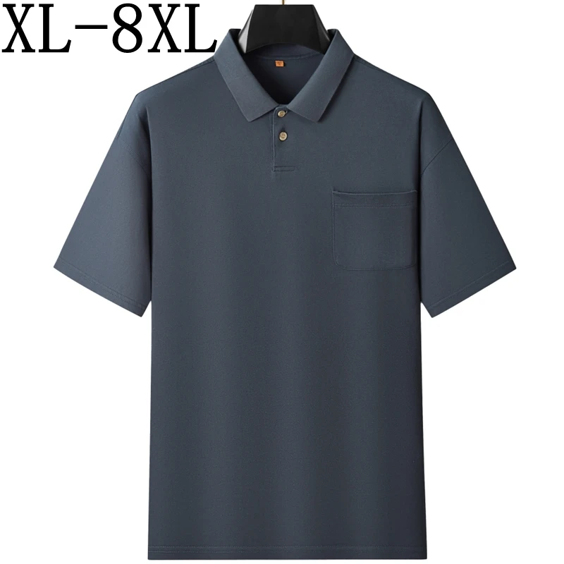 8XL 7XL 6XL 2025 New Summer High End 100% Cotton Shirts For Men Tops Luxury Mens Polo Shirt With Pocket Casual Loose Polos Homme
8XL 7XL 6XL 2025 New Summer High End 100% Cotton Shirts For Men Tops Luxury Mens Polo Shirt With Pocket Casual Loose Polos Homme