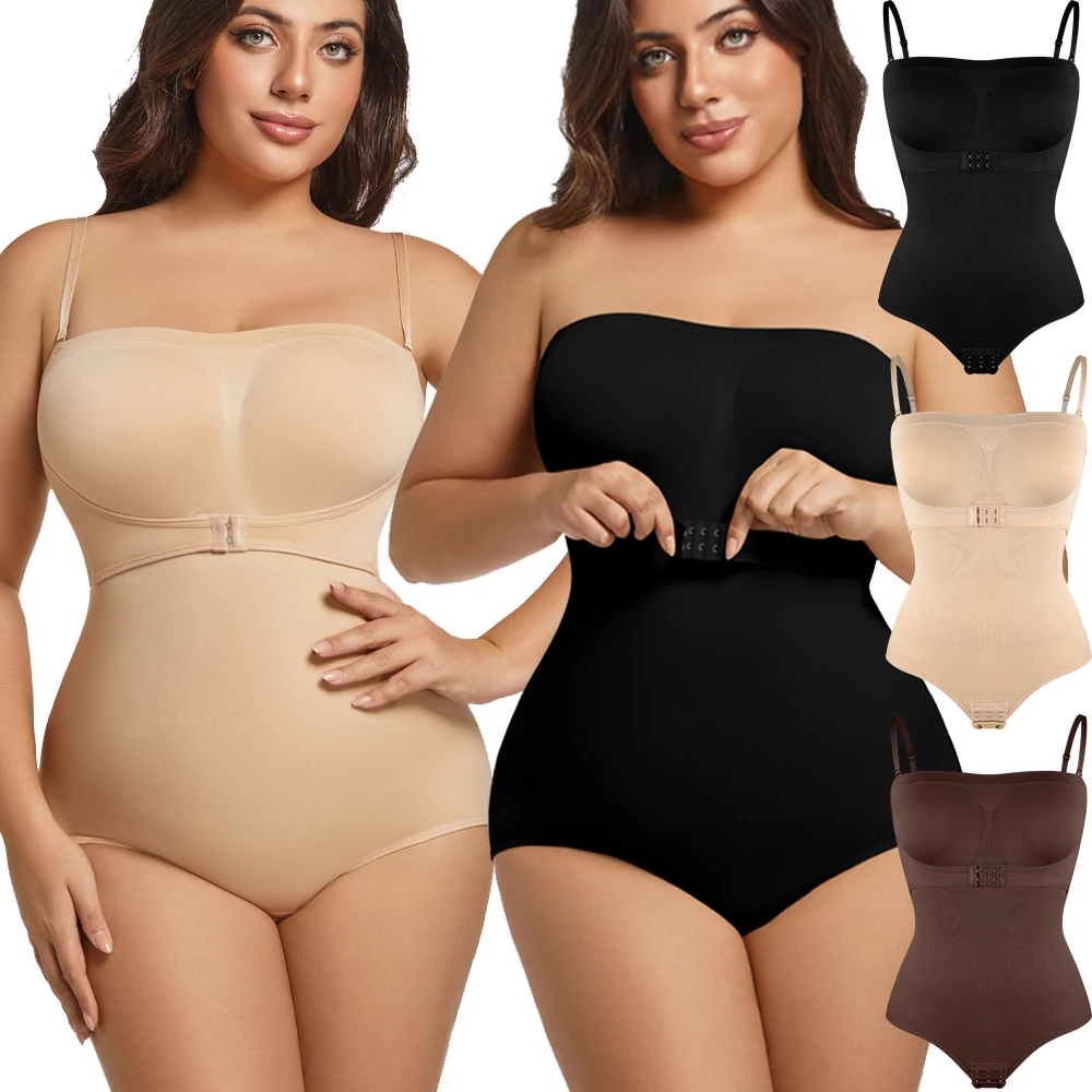 Strapless Briefs Shaping Bodysuit Women Full Body Control Plus Size Shaper Adjustable Buttoned Suspender Top Breast Lift New in
Strapless Briefs Shaping Bodysuit Women Full Body Control Plus Size Shaper Adjustable Buttoned Suspender Top Breast Lift New in
