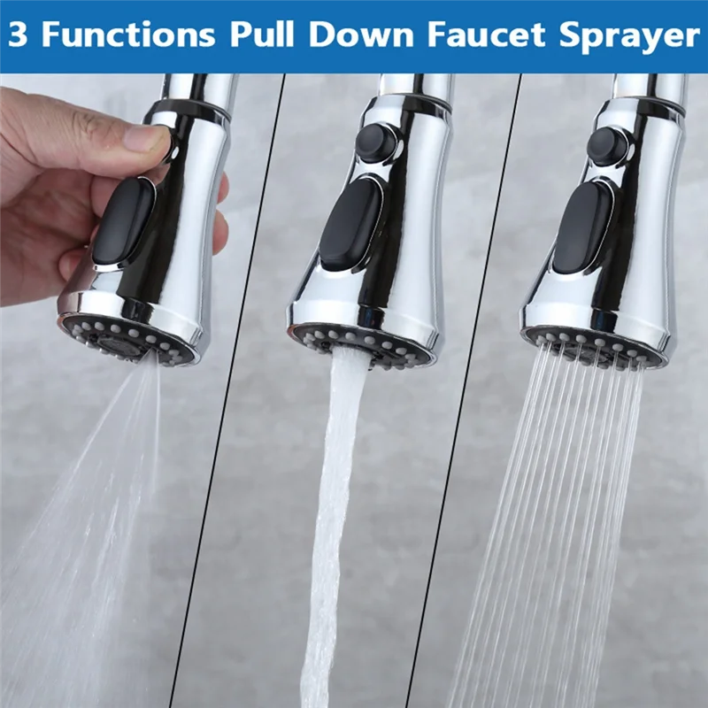 A36T-детали головки кухонного смесителя, 3 режима (распылитель лезвия), выдвижная насадка-распылитель для смесителя для кухонной мойки с 9 адаптерами
A36T-детали головки кухонного смесителя, 3 режима (распылитель лезвия), выдвижная насадка-распылитель для смесителя для кухонной мойки с 9 адаптерами