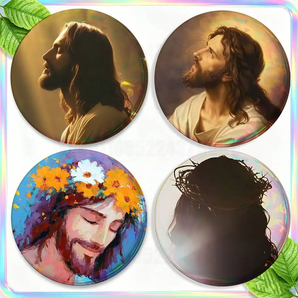 The God Jesus Art Brooches for Backpack Accessories 25,32,44,58,75mm Round Enamel Pins 2-piece set Cartoon Anime Badge
The God Jesus Art Brooches for Backpack Accessories 25,32,44,58,75mm Round Enamel Pins 2-piece set Cartoon Anime Badge
