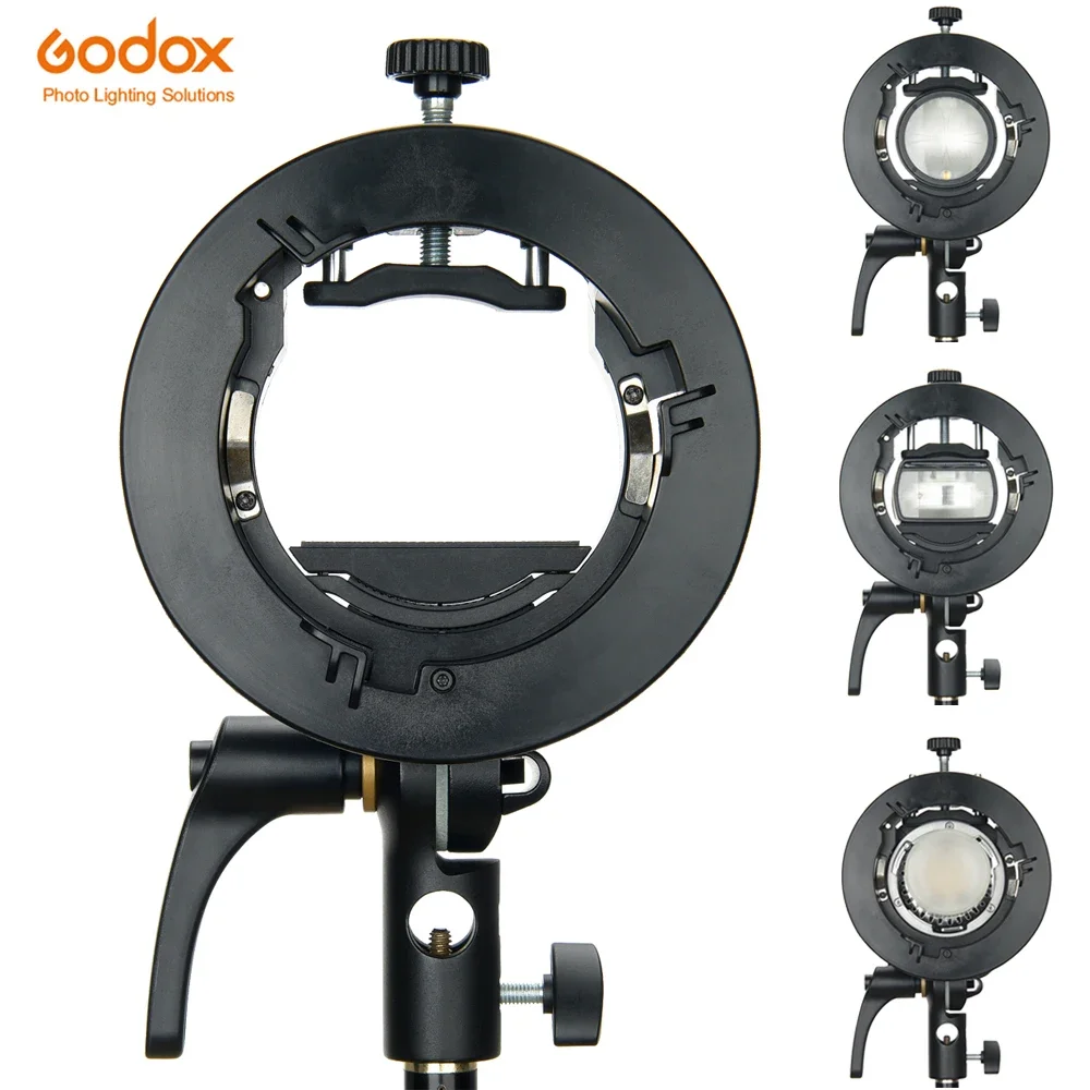 Godox S2 Speedlite Bracket S1 Updated S-Type Bowens Flash Holder Mount for Godox V1 V860III AD200 AD400Pro TT600 Snoot Softbox
Godox S2 Speedlite Bracket S1 Updated S-Type Bowens Flash Holder Mount for Godox V1 V860III AD200 AD400Pro TT600 Snoot Softbox