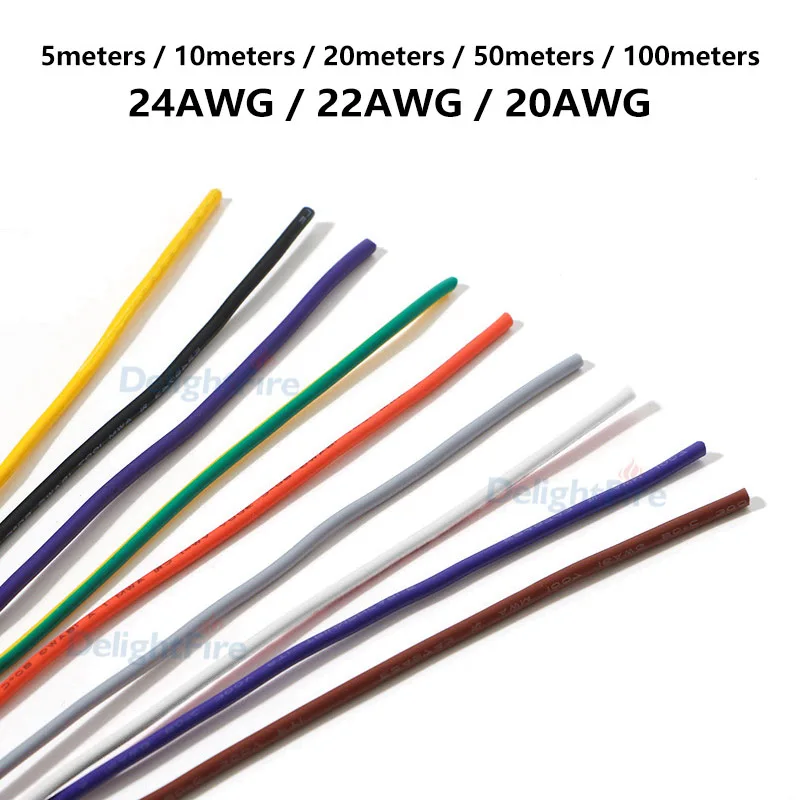 RV Copper Wire 24 22 20 AWG MutiColor Electrical Wire Flexible PVC Copper Cable For LED Light Electrical Equipment Extension DIY
RV Copper Wire 24 22 20 AWG MutiColor Electrical Wire Flexible PVC Copper Cable For LED Light Electrical Equipment Extension DIY