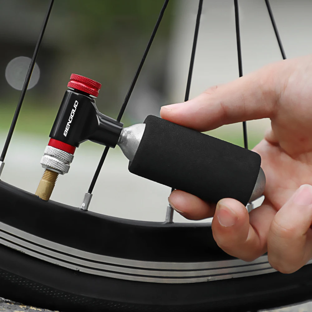 CO2 Bicycle Tire Inflator CO2 Pumps Inflator Head Schrader & Presta Mini Bike CO2 Injector Aluminum Alloy for Bicycle Basketball
CO2 Bicycle Tire Inflator CO2 Pumps Inflator Head Schrader & Presta Mini Bike CO2 Injector Aluminum Alloy for Bicycle Basketball
