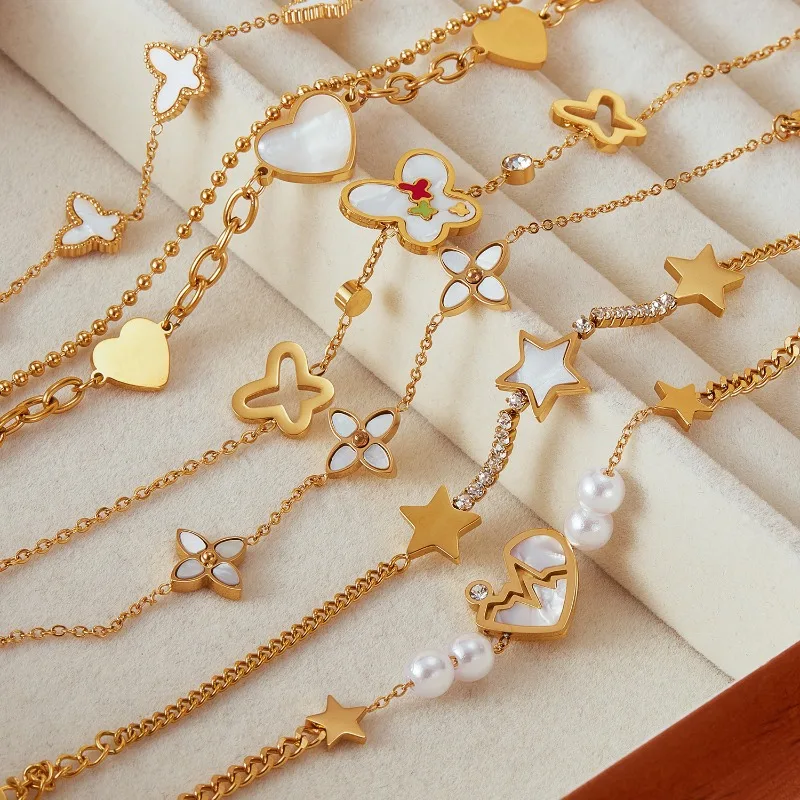 2025 New Fashion Simple Titanium Steel Hand Jewellery Light Luxury Hundred with Stainless Steel Heart Bracelet Adjustable Female
2025 New Fashion Simple Titanium Steel Hand Jewellery Light Luxury Hundred with Stainless Steel Heart Bracelet Adjustable Female