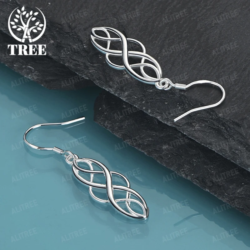 Fine 925 Sterling Silver Geometric Drop Earring Women Banquet Party Gift Pretty Elegant Jewelry Fashion Wedding Accessories
Fine 925 Sterling Silver Geometric Drop Earring Women Banquet Party Gift Pretty Elegant Jewelry Fashion Wedding Accessories