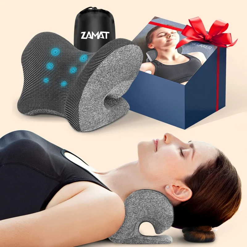 Neck Shoulder Stretcher with Magnetic Therapy Pillowcase Cervical Traction Device Chiropractic Pillows for Pain Relief Relieve
Neck Shoulder Stretcher with Magnetic Therapy Pillowcase Cervical Traction Device Chiropractic Pillows for Pain Relief Relieve