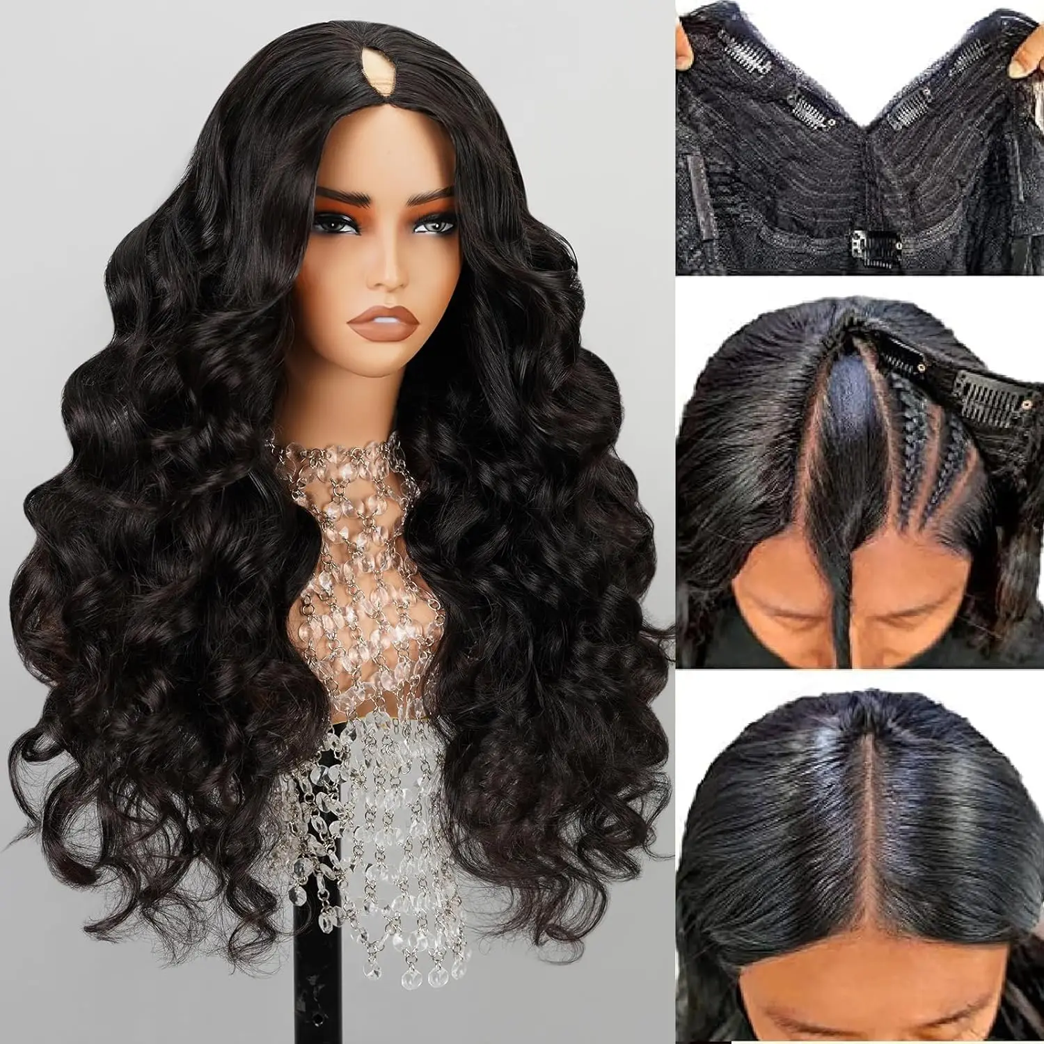 30 Inch Body Wave V Part Human Hair Wigs Pre Cut Ready Go Wig 250 Density Smooth Hair Wigs For Black Women Bargain Sale
30 Inch Body Wave V Part Human Hair Wigs Pre Cut Ready Go Wig 250 Density Smooth Hair Wigs For Black Women Bargain Sale