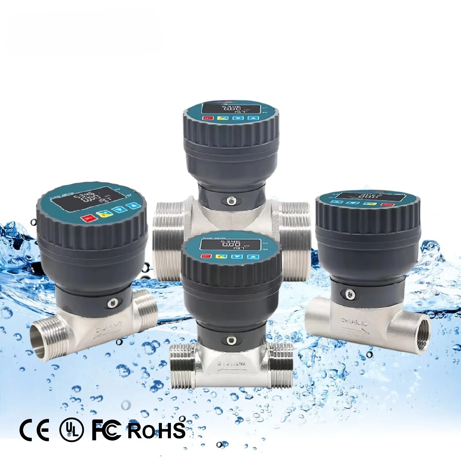 Pipeline 5-1100L/Min Smart Display RS485 Flowmeter Irrigation Industrial Valve Body Stainless Steel Digital Water Flow Meter
Pipeline 5-1100L/Min Smart Display RS485 Flowmeter Irrigation Industrial Valve Body Stainless Steel Digital Water Flow Meter